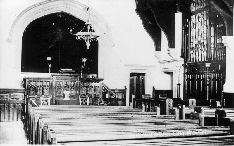 Methodist Church - Interior.JPG - Interior of Methodist Chapel, possibly ca 1902